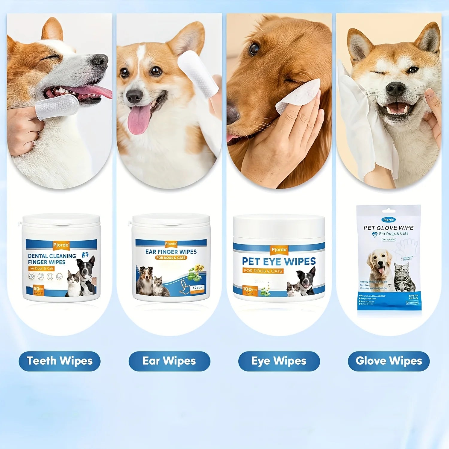 Dog Wipes Cleaning Deodorizing, Dog Grooming Wipes
