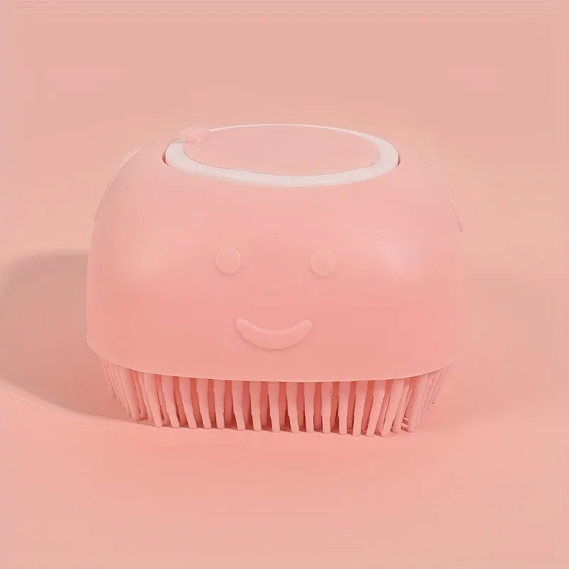 Pet Massage Brush & Shampoo Dispenser