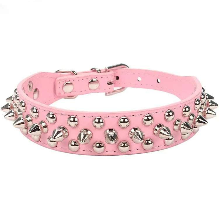 Adjustable Leather Pet Dog Collar