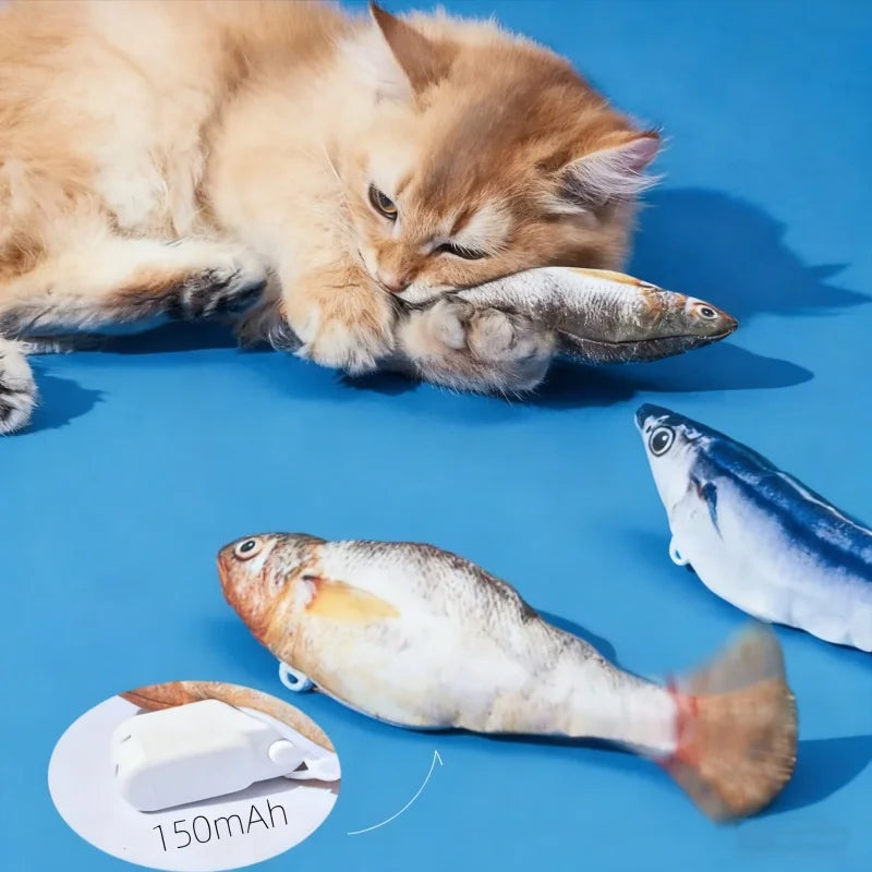 3PCS Electric Fish Pet Cat Toys Catnip